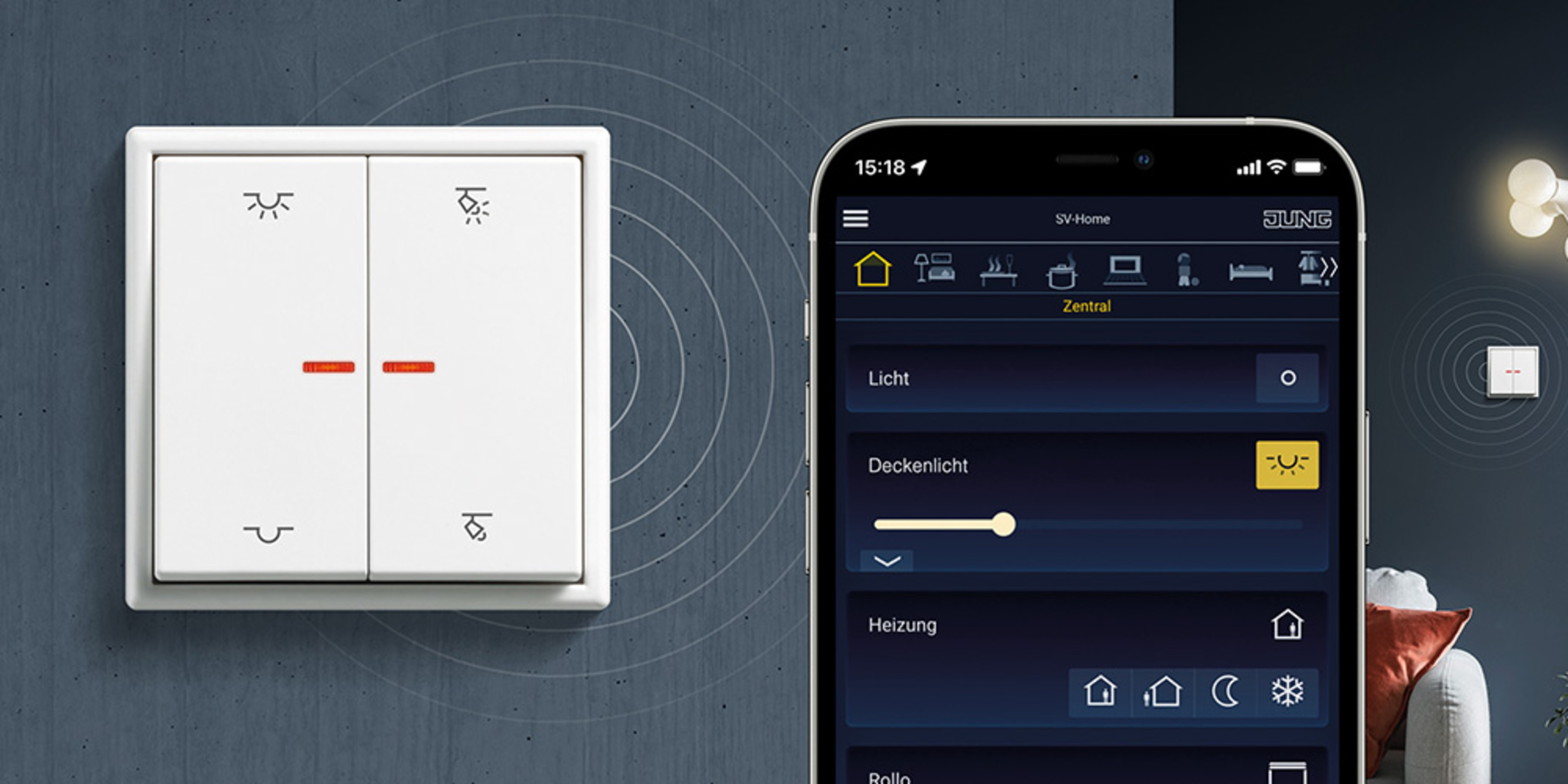 KNX RF Taster bei Elektro Menrad in Steinenbronn